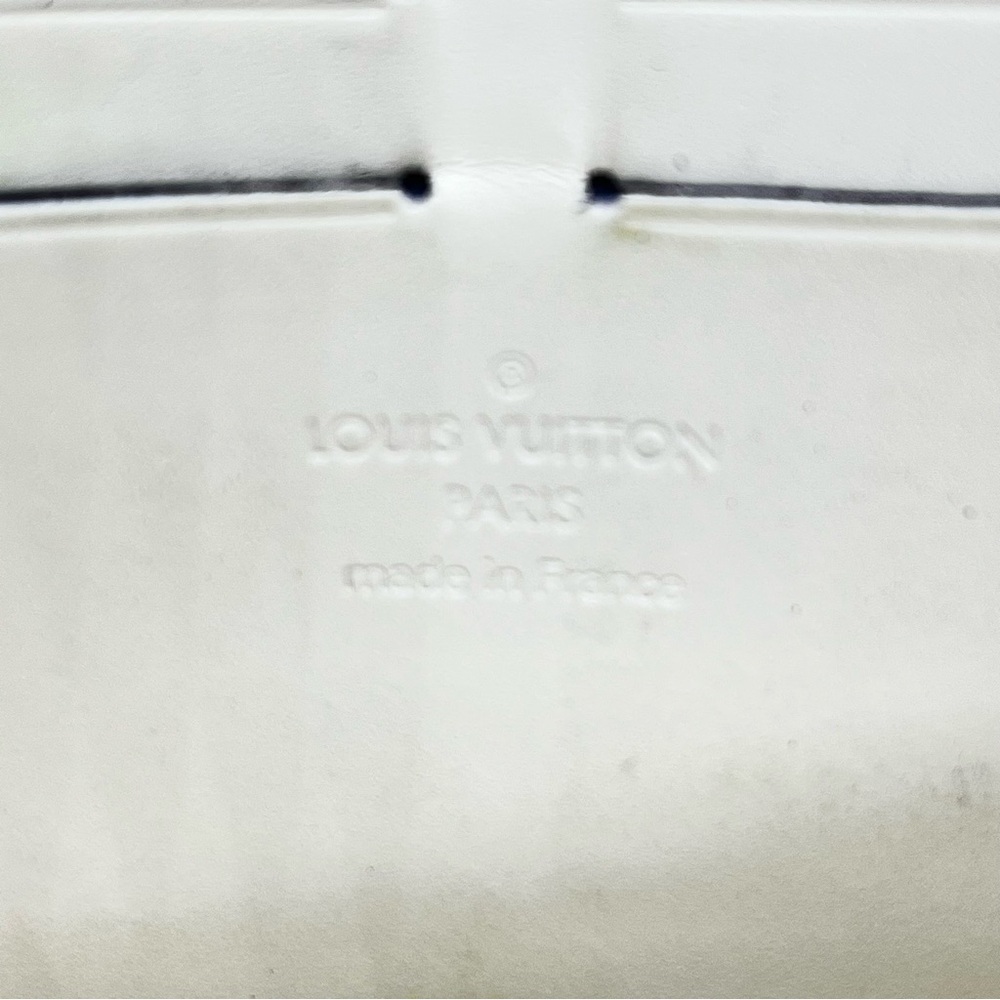 Louie Vuitton Cream Leather w/Gold Metal Red Trim/Yellow Stitching Suhali Wallet - Picture 11 of 13